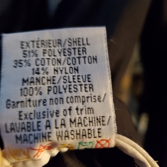 Tall Girl Hooded Anorak Size XL Zip and Snap Front Black Coat Casual Retro - Picture 13 of 15